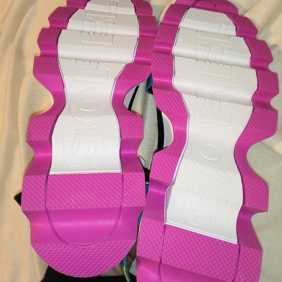 FINAL PRICE Sorel Kinetic Platform Sandals Size 9 - Picture 6 of 9